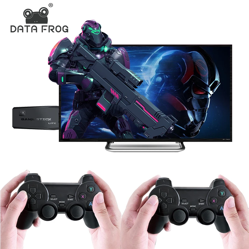 Консоль DATA FROG видеоигра со встроенными 10000 классическими играми 4K ретро-игра для
