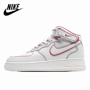 

Nike Air Force 1 MID 07 white red manuscript Men's high-top sports shoes size 40-45 AO2518-226