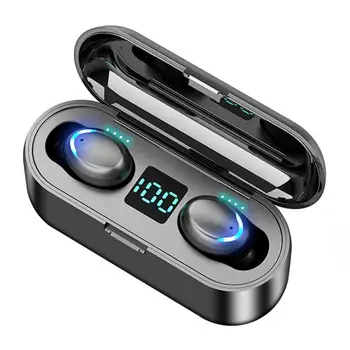 

F9-5 TWS Bluetooth 5.0 Wireless Earphone Touch Control 8D Heavy Bass HiFi Stereo In-Ear Headset Earbuds Bluetooth Earphone