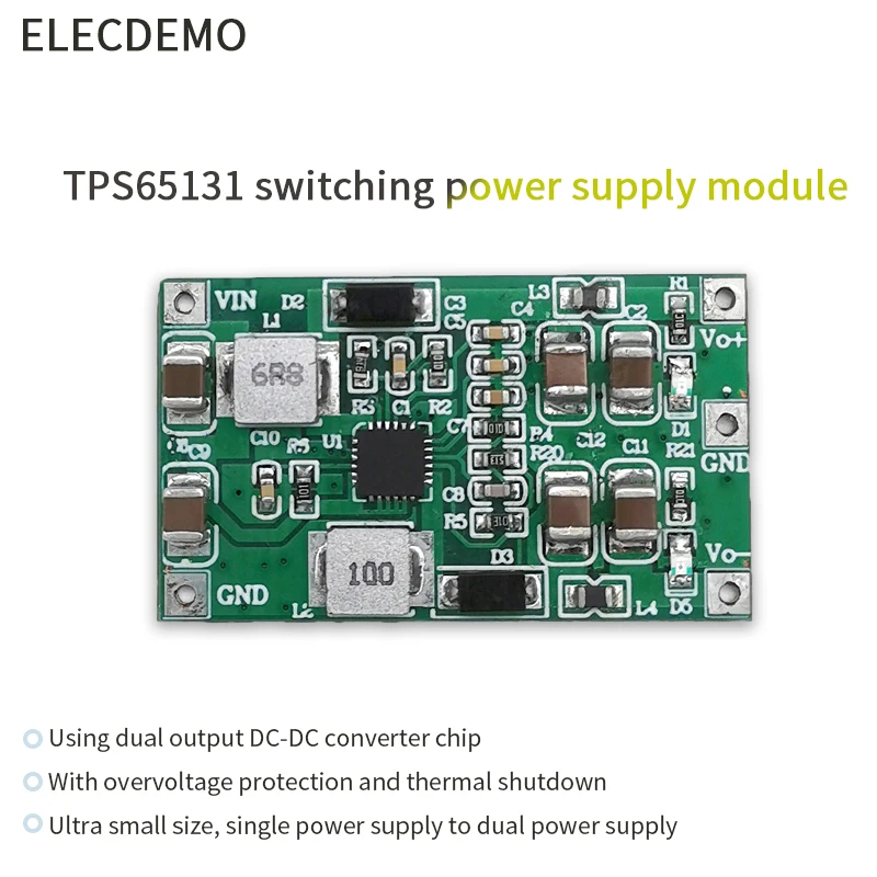 TPS65131 module DC-DC boost dual power supply high efficiency positive ...