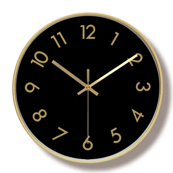 

Nordic Large Wall Clock Metal Bedroom Living Room Gold Home Creative Kitchen Clocks Wall Home Decor Horloge Mural Gift SC602