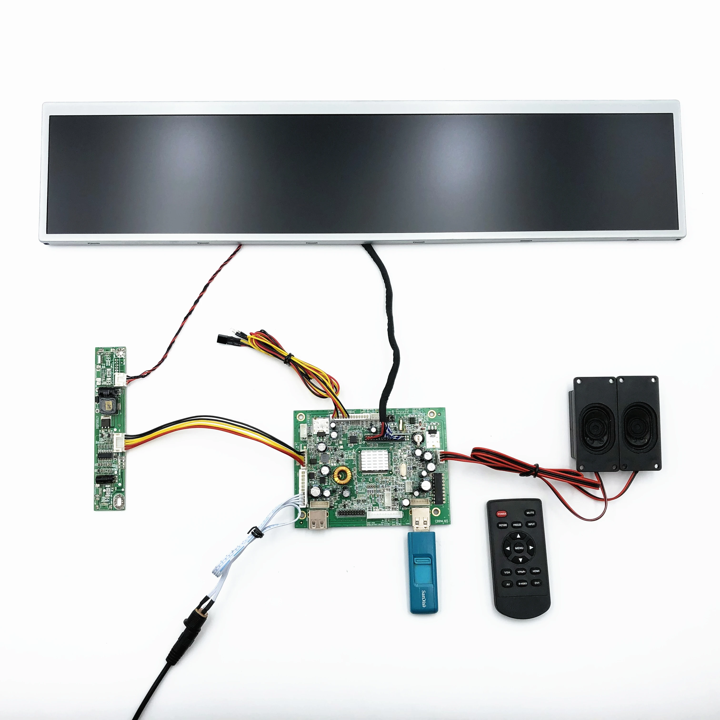 Intersection guide display screen BOE DV190FBM-NB0 1920*360 19 inch lcd advertising screen Calling machine stretched Bar panel Intersection guide display screen BOE DV190FBM-NB0 1920*360 19 inch lcd advertising screen Calling machine stretched Bar panel