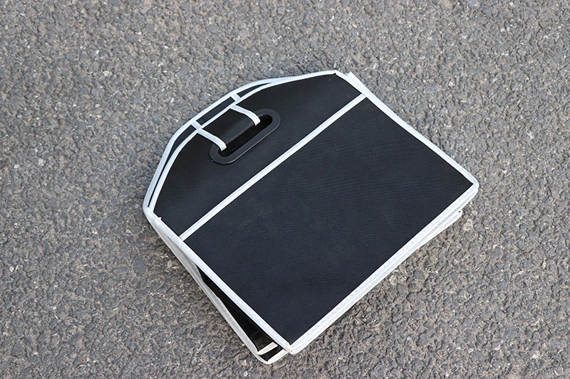 Многокарманный органайзер для багажника, Большая вместительная складная сумка для хранения для Audi A1 A3 A4 A5 A6 Q3 Q7 Q7 TT S23 TTS A6 A7 A8, аксессуары - Название цвета: Черный