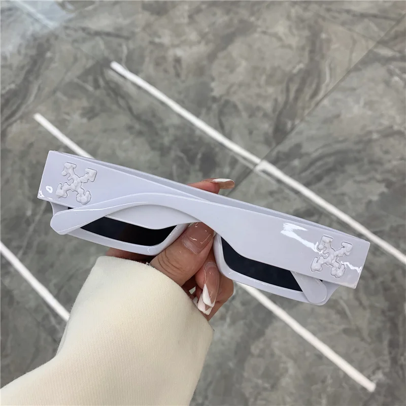 Rektangulära retro solglasögon vintage design mode unisex_voghion.com