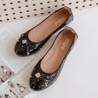 Plus Size 35-41 Women Shoes Spring Summer Flat Shoes Woman Comfortable Travel Work Shoes Ladies Fashion Loafers Fold Women Flats 2