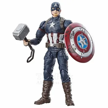 

Marvel Legends Avengers 4 Endgame Captain America Mjolnir Worthy Cap 6" Action Figure Walmart Exclusive Steve Rogers Toys Doll