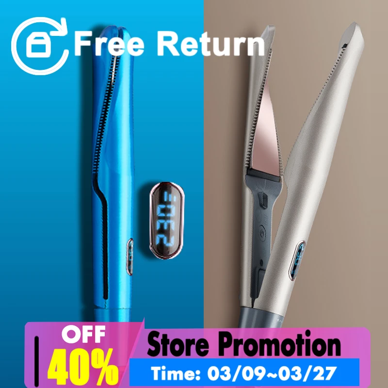 

Professional Hair crimper Straightening Iron&Curling Iron Hair Curler 2 in 1 Hair Straightener Flat Irons Ceramic Styling Tools