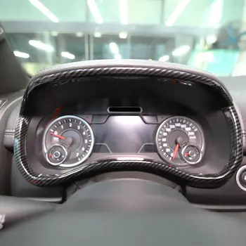 

For Dodge RAM 1500 Pickup 2019-2020 Interior Accessories ABS Carbon Dashboard Decorative Frame Cover Trim 1pc