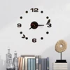 Mini Home Self-Adhesive Wall Clock 3D DIY Acrylic Mirror Stickers For Living Home Decoration Modern Quartz Needle Hanging Clock 1