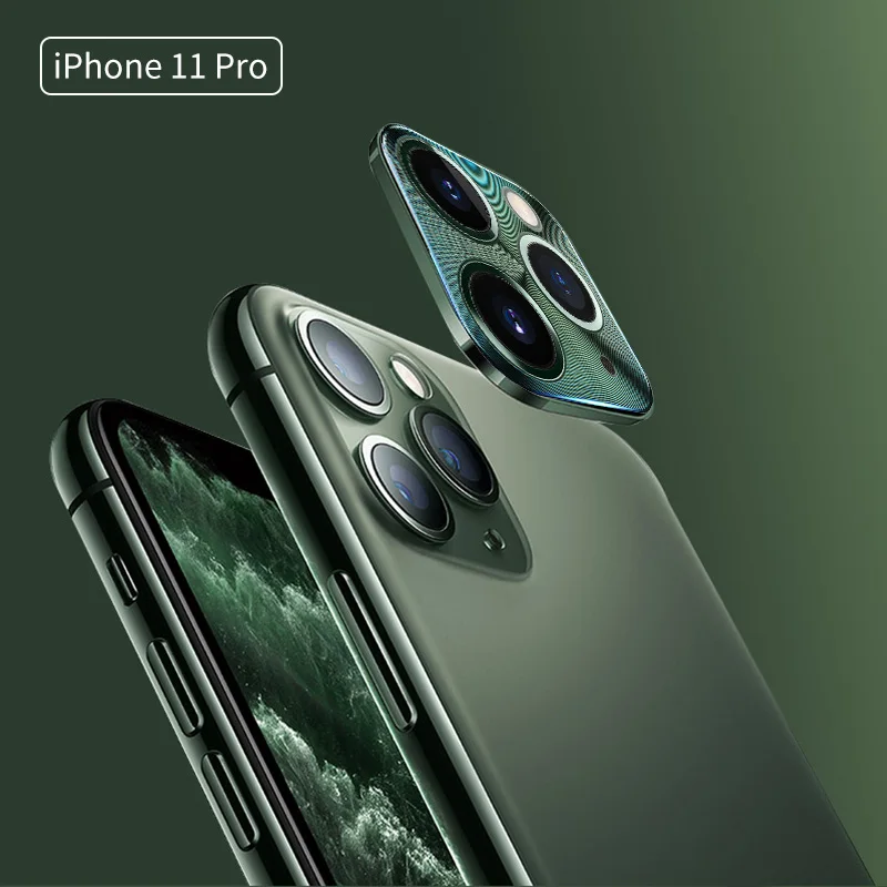Металлический чехол для объектива камеры заднего вида для iphone 11 Pro, защитный круглый чехол для камеры, чехол для iphone 11 Pro MAX Ring Bumper, защита
