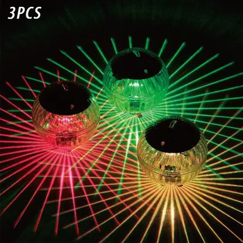 

Party Solar Powered Security Disco Lamp Color Changing Swimming LED Floating Light Outdoor Waterproof Hanging For Pool Garden