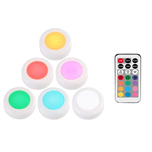 1remote 6 lamp Пульт дистанционного управления RGB шкаф с сенсорным датчиком лампы шкафа СВЕТОДИОДНЫЕ Светильники для спальни гостиной кухни освещение Декор - Цвет: 1remote 6 lamp