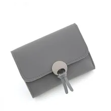Wallets For Women 2019 Solid Color Retro Short Wallet Stylish Minimalist Mini Card Wallet Student Money Bag Purse
