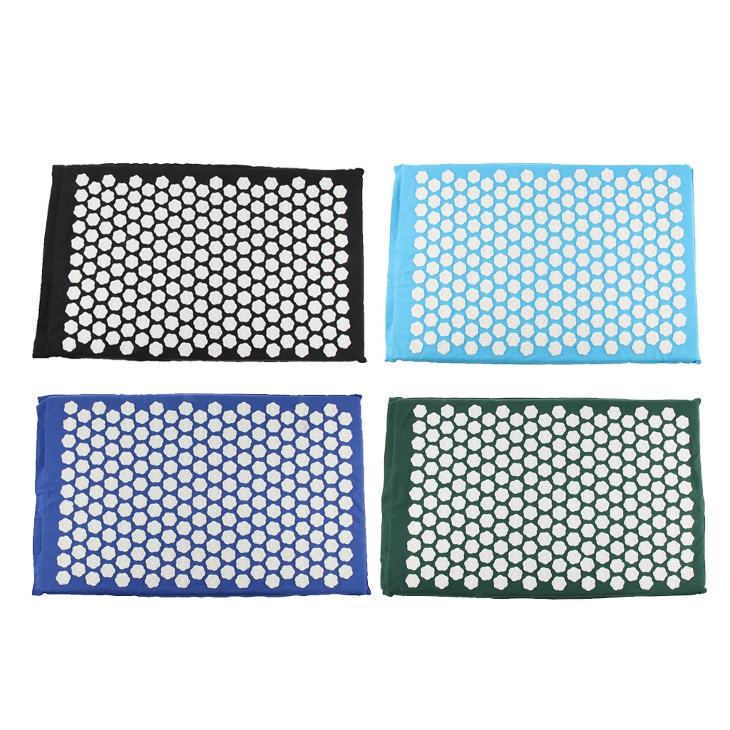 

Acupressure Mat Massager Cushion for Back Neck Massage Pain Relieve & Muscle Relaxation - Spiky Acupuncture Mat (66x40cm)