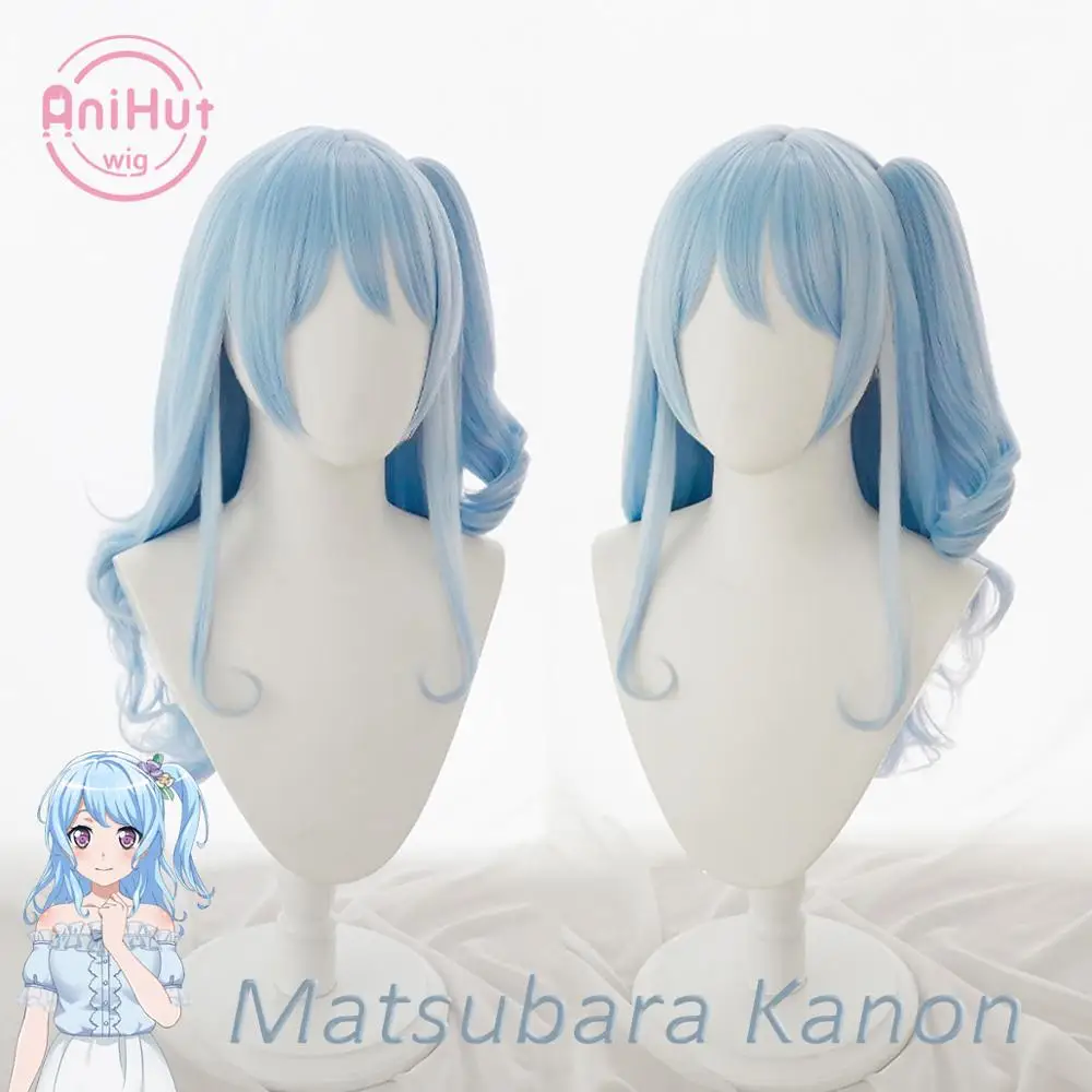 【AniHut】Kanon Matsubara Wig BanG Dream! Здравствуйте счастливый мир! Парик для косплея
