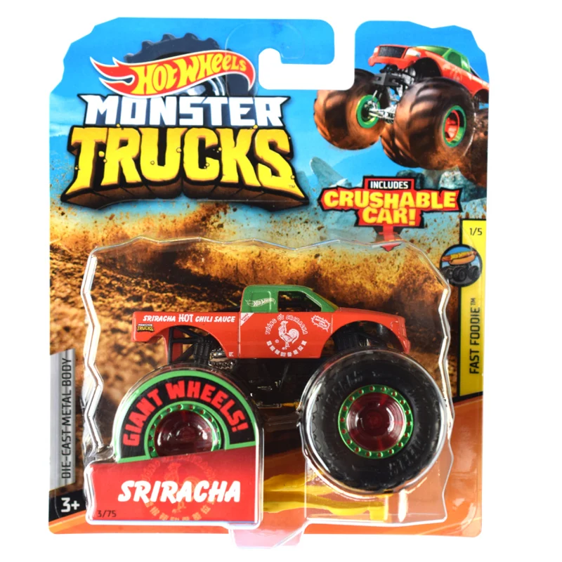 Hot Wheels треки литые под давлением 1: 64 автомобиль игрушки коллекция Monster Trucks ассортимент металлические Машинки Игрушки для мальчиков для детей Подарки для детей - Цвет: MOTOSAURUS-36