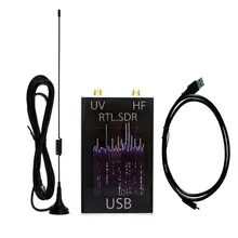 Receptor de rádio 100khz-1.7ghz banda completa uv hf RTL-SDR usb sintonizador rtlsdr usb dongle com receptor rtl2832u r820t2 rtl sdr