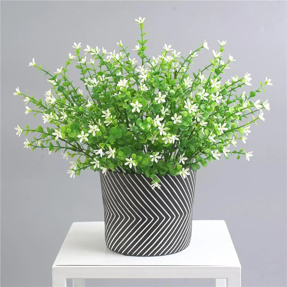 

1Pc Artificial Flower Leaf Twig Plant DIY Garden Party Home Wedding Craft Decor