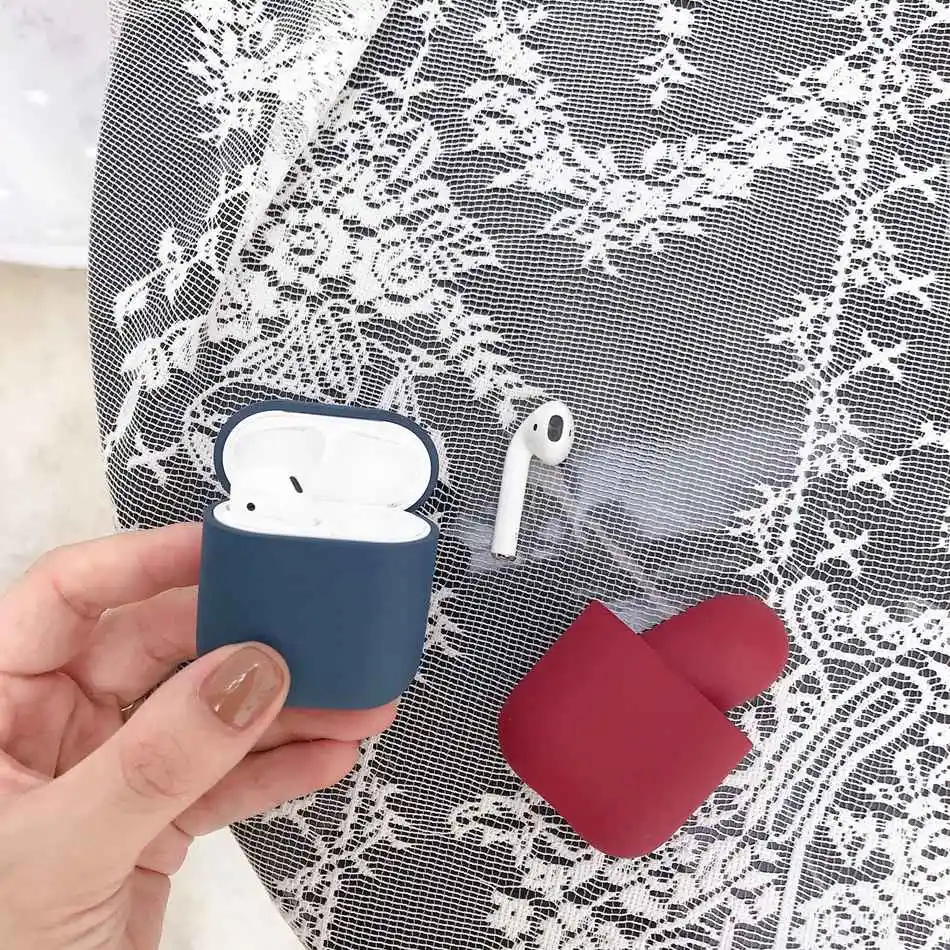 Для AirPods чехол Bluetooth беспроводные наушники для Apple Airpods 2 1 силиконовый защитный