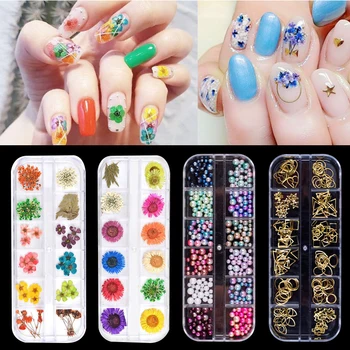 

Colorful Crystal Nail Stones Pearl DIY Nail Art Decorations Acrylic Nail Stones Beads Studs Mixed Color Glitter Nail Rhinestones