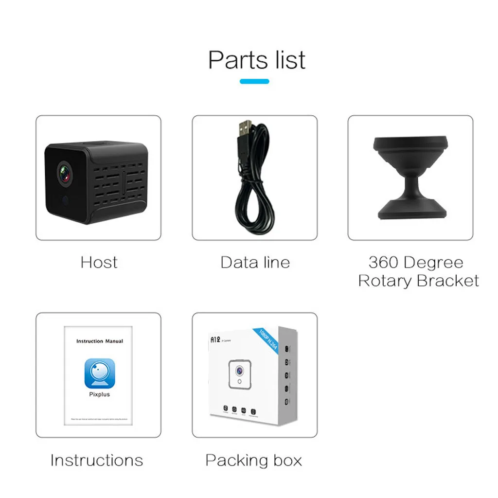 Camsoy Mini A12 камера DVR с дистанционным управлением, ночное видение, WiFi, HD 1080P камера, мини камера, Wifi, безопасность, микро умная домашняя камера безопасности