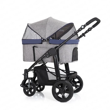 

Large pet stroller high quality dog stroller rescue dog four-wheeled outbound supplies box pet carrier