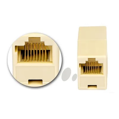 Product name. RJ45 network cable connector computer dual-pass module straight through crystal head 5/6/7 expander to connector adapter: Output. Function: RJ45 coupler help extend the connection between two Ethernet patch cables, they are compatible with Cat7,Cat6, Cat5e,Cat5 network