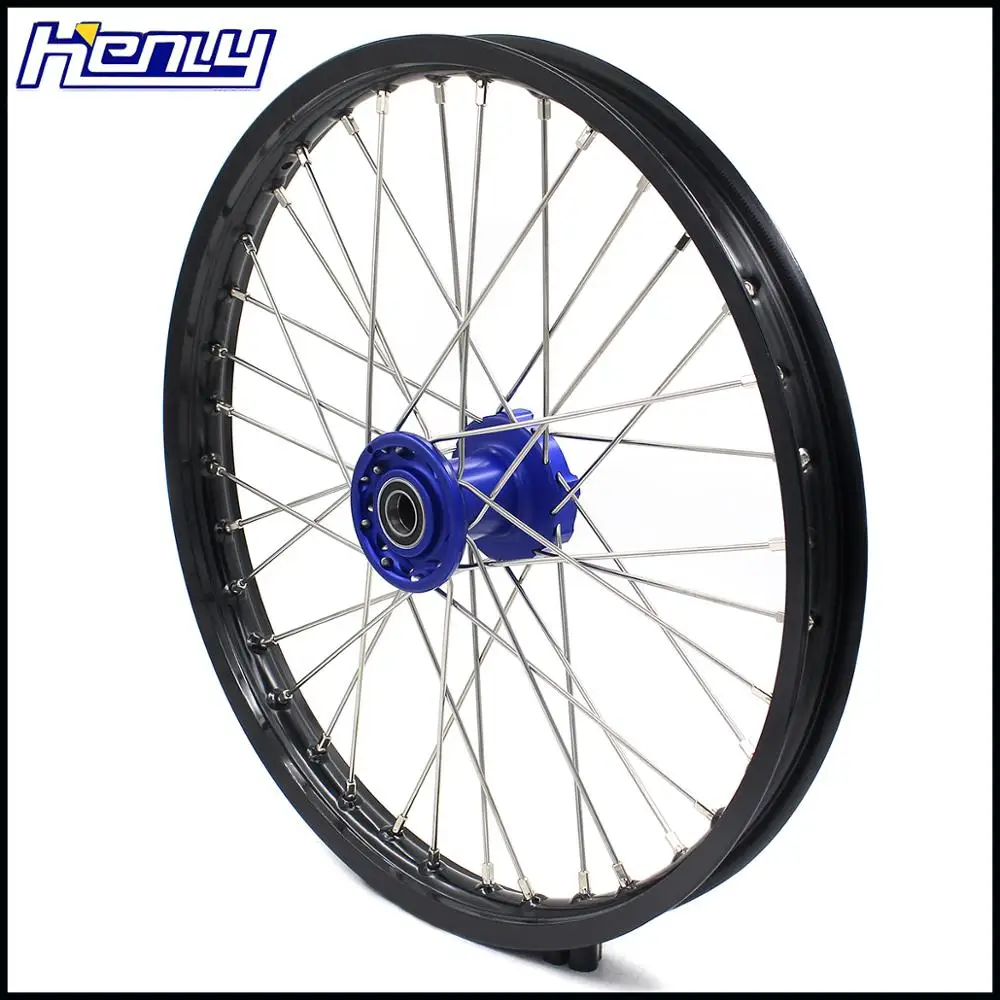 21/18 ENDURO колеса диски набор для ТМ синяя втулка черный Алюминиевый обод
