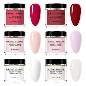 

Dipping Powder Set Base Coat Brush Dry Pigment Manicure Nail Art Decoration GXMC