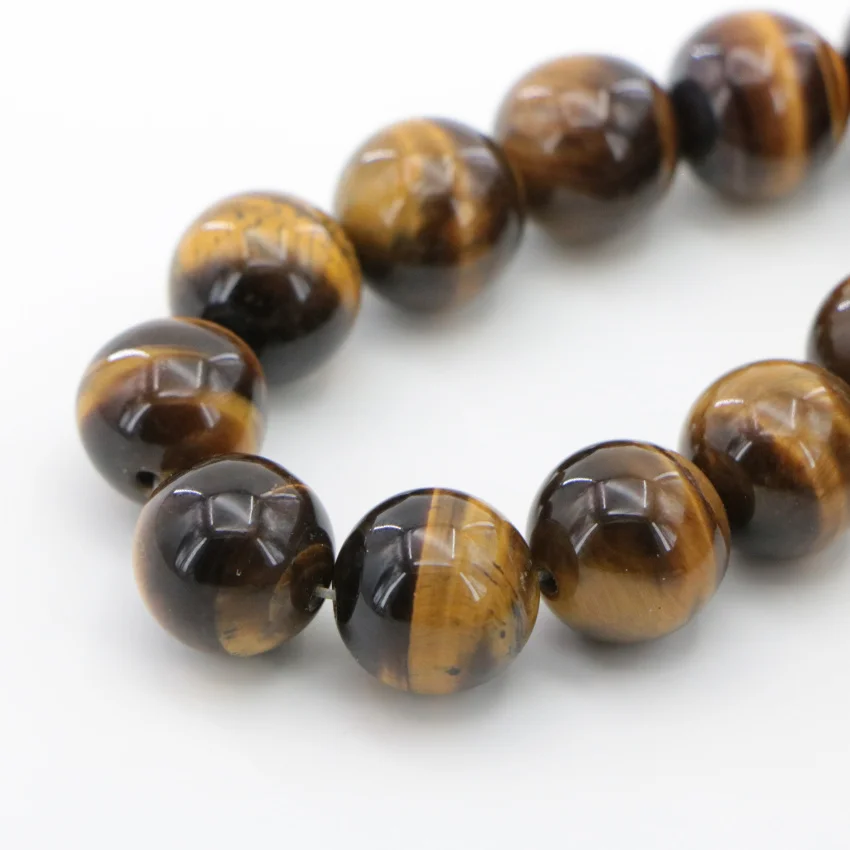 1 Natural gemstone Jasper yellow tiger eye beads (23)