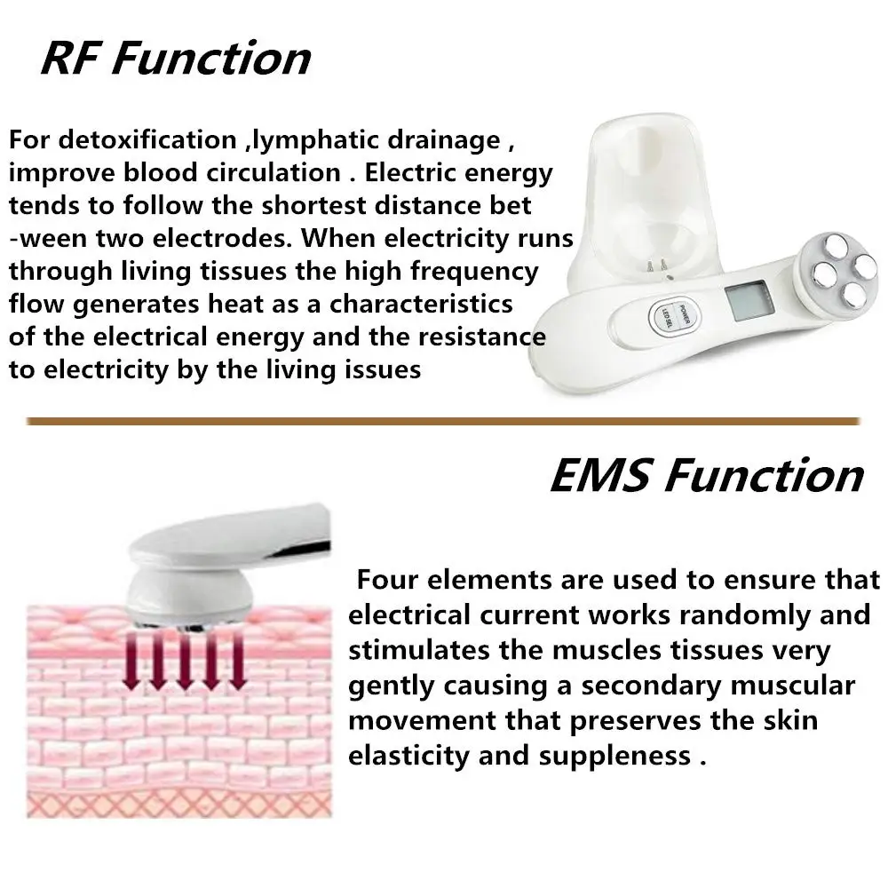 RF массажер для лица EMS радиочастотная машина многофункциональные режимы цвета лица красота лица Уход за кожей устройство удаление морщин