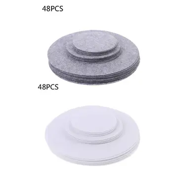 

Set of 48 Soft Felt Plate Dividers 3 Sizes Pan Separator Pads Cookware Bakeware Pot Stacking Protectors Dish Scratch Protectors