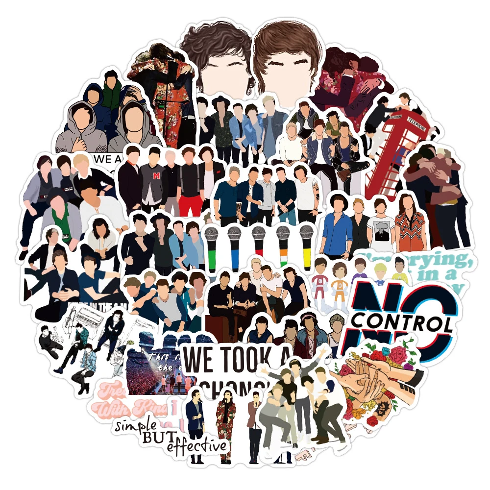 10 50pcs One Direction 1d Singer Sticker Pack For Suitcase Guitar Laptop Pegatina Motorcycle Styling Cool Stickers Stickers Aliexpress