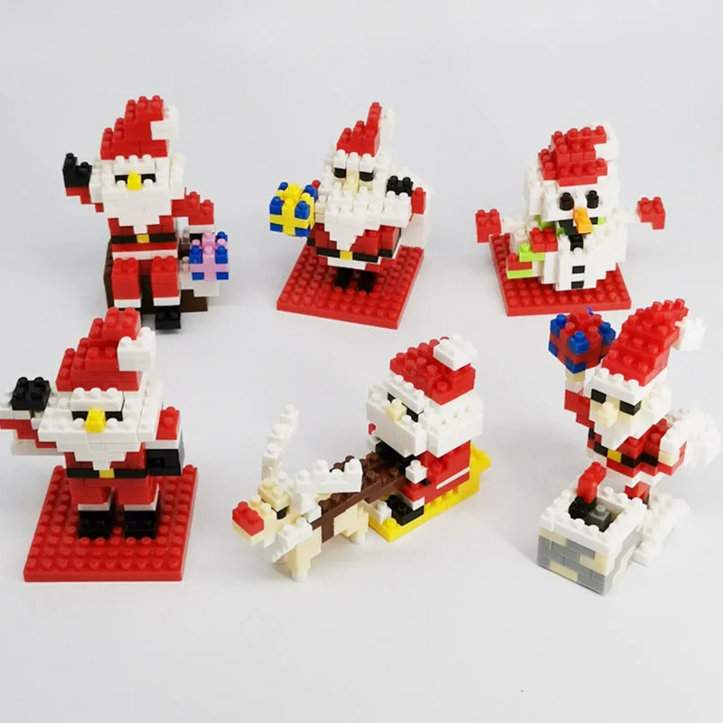 

2020 New Brickheadz Compatible Christmas Building Block Bricks Toys Kids