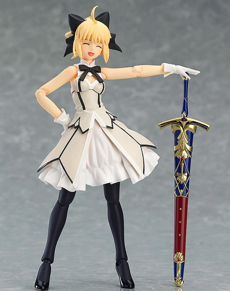 Фигурка саблей 15 см Figma EX 038 из ПВХ сексуальная девушка фигурка надпись Fate Stay Night