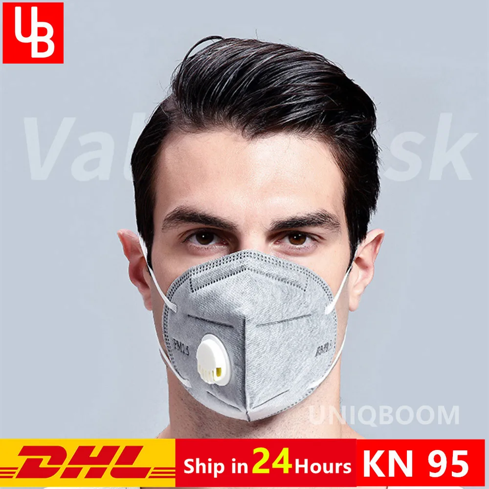 

KN95 Mask Anti Mouth Face Dust Mask Anti Corona virus Protective N95 Mask Filter Air Valved Respirator PM 2.5 Gas Masks