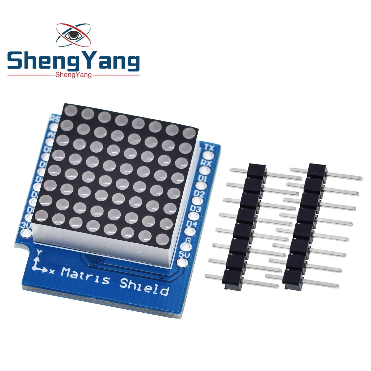 ShengYang Matrix LED Shield V1.0.0 для WEMOS D1 Mini цифровой модуль управления выходом сигнала 8X8 |