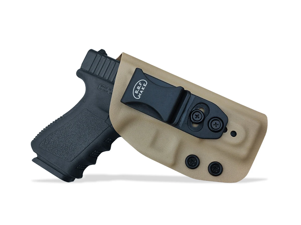 BBF Make IWB KYDEX кобура Glock 19 19X23 25 32 Cz P10 пистолет кобуры пояс носить Скрытая кобура Glock 19 чехол для пистолета - Цвет: Yellow For Right