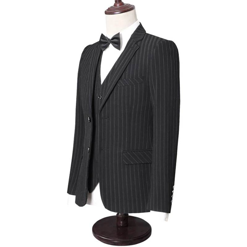 New men slim fit office Blazers+Pants+Vest sets mens formal smart casual wedding clothes stripe color Coat + Trousers +Waistcoat New men slim fit office Blazers+Pants+Vest sets mens formal smart casual wedding clothes stripe color Coat + Trousers +Waistcoat