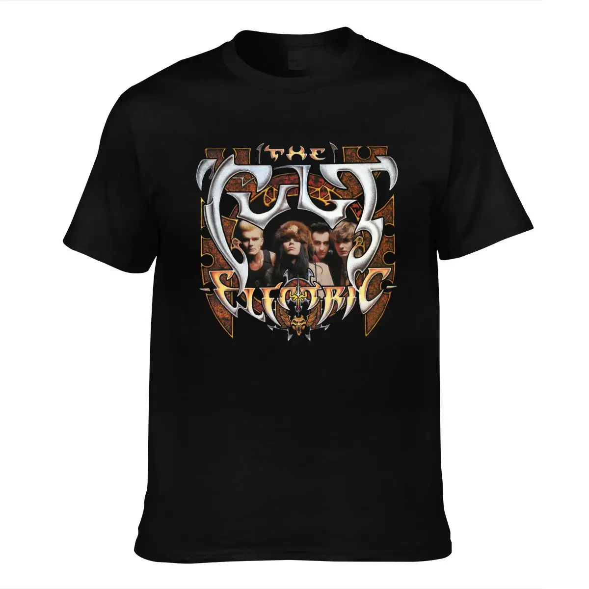 

The Cult Electric 1987 Album Cover T Shirt T Shirt Short Sleeve Leisure Fashion Summer Teenage Natural Cotton Printed Top Tee