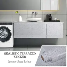 

Glossy Marble Paper for Countertop Peel and Stick Wallpaper Granite Removable Waterproof Oil Proof Self Adhesive Wall Stickers