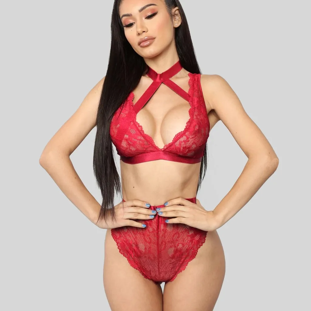 Кружевной Женский комплект с бюстгальтером, простой, пуш-ап, бандаж, перекрестный пояс, бюстгальтер, трусики с высокой талией, комплект нижнего белья, 2 шт., сексуальное женское нижнее белье