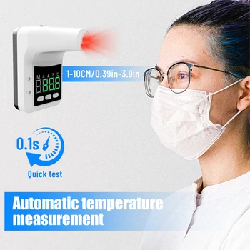Bluetooth-compatible Wall Mounted Thermometer Infrared Non-contact Digital Thermometer Fever Thermometer for Home Office School 3