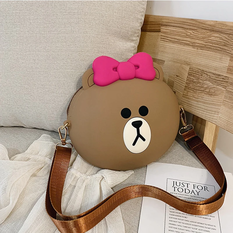 adjust strap Милые силиконовые сумки на плечо для девочек через плечо женские сумки через плечо с цепочкой сумка для мобильного телефона Choco Повседневная Милая упаковка дропшиппинг - Цвет: adjust strap