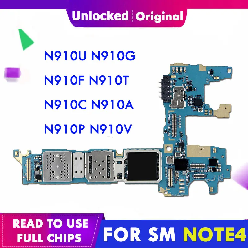 Оригинальная материнская плата для Samsung Galaxy Note 4 N910U N910G N910F N910T N910C N910A N910P N910V |