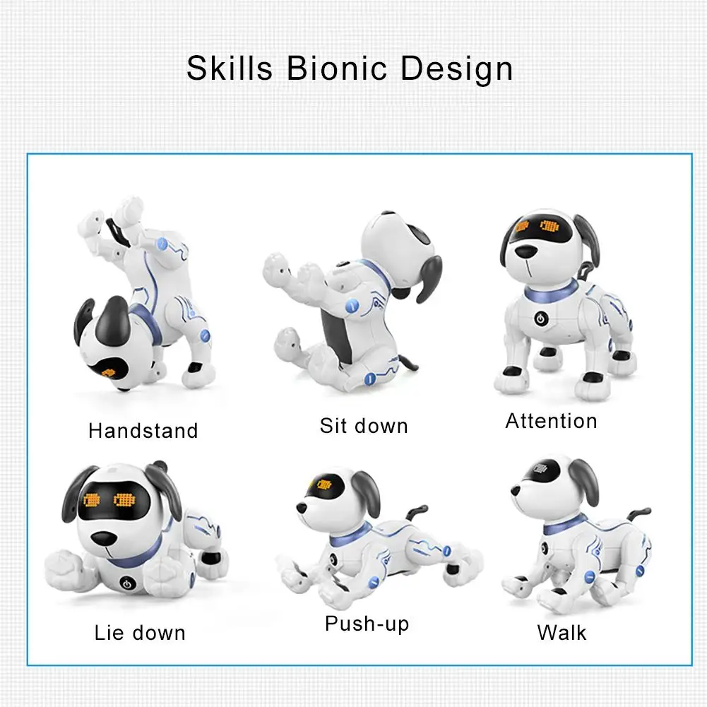 Детский робот, собака, игрушка для питомца, Интерактивная умная детская роботизированная собака, танец, пение, трюк, программирование, развивающая игрушка, рождественский подарок