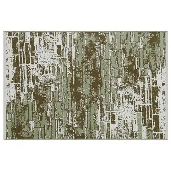 

Apex Lena 3 'x 5' Wool Green Runner Rug