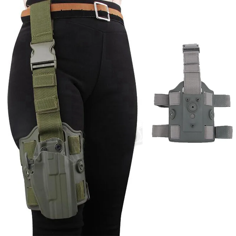 

Tactical Leg Holster Adapter Platform Drop Thigh Holster Pouch Concealed Carry for Glock Pistol Holster Paddle Hunting Gear