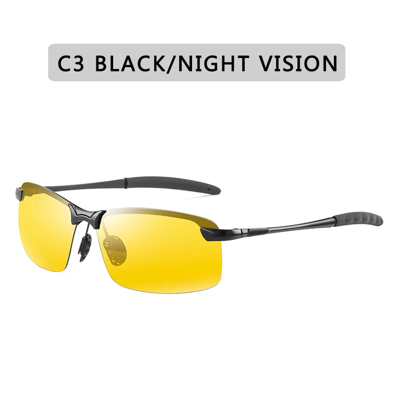 Классический вождения фотохромные очки Для мужчин, фирменные поляризационные женские солнцезащитные очки, которые могут изменить свой цвет обесцвечивание солнцезащитные очки для Для мужчин антибликовые очки - Цвет линз: C3