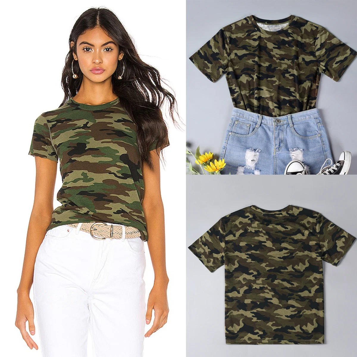 Casual Tops Tees - T-shirts - AliExpress